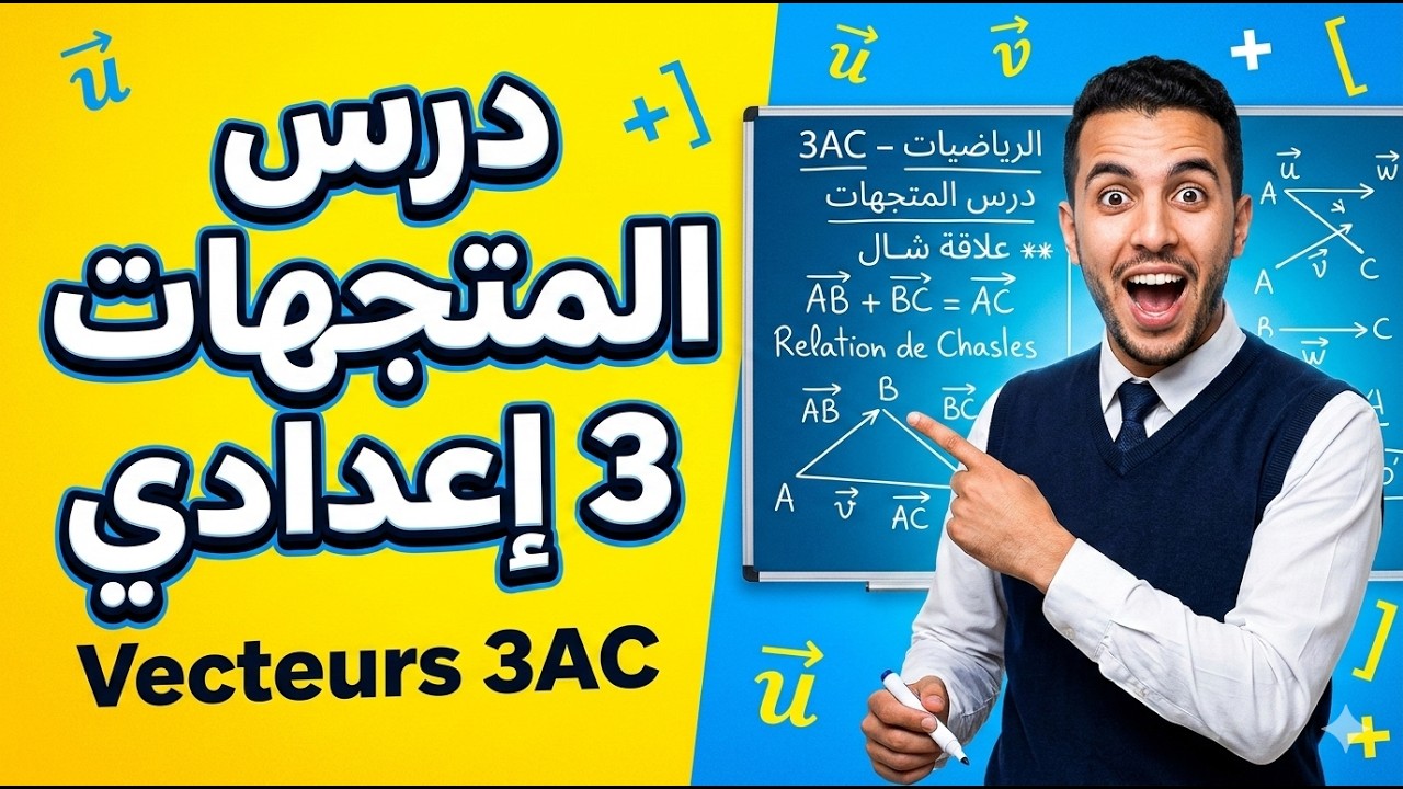 Vecteurs et translation 3 année collège | الازاحة و المتجهات - partie 1
