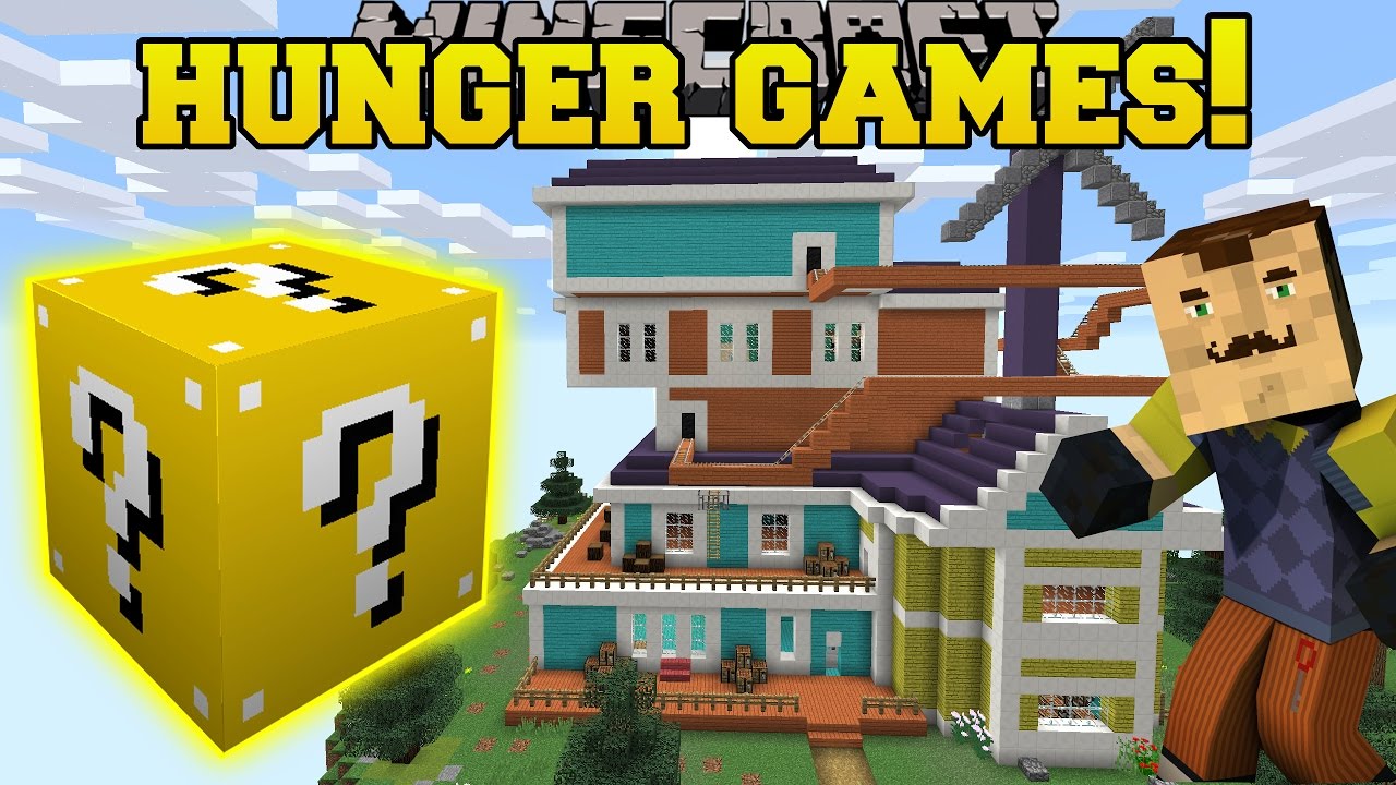 Minecraft: HELLO NEIGHBOR HUNGER GAMES - Мод Lucky Block - Мини-игра с модами