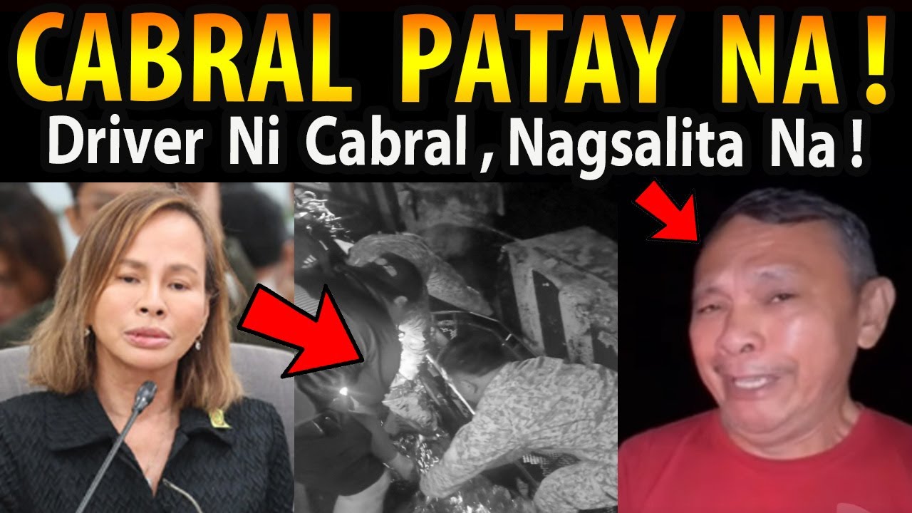 Ex-DPWH Usec. Cabral  P-A-T.A-Y   NA !  Driver  Nagsalita !