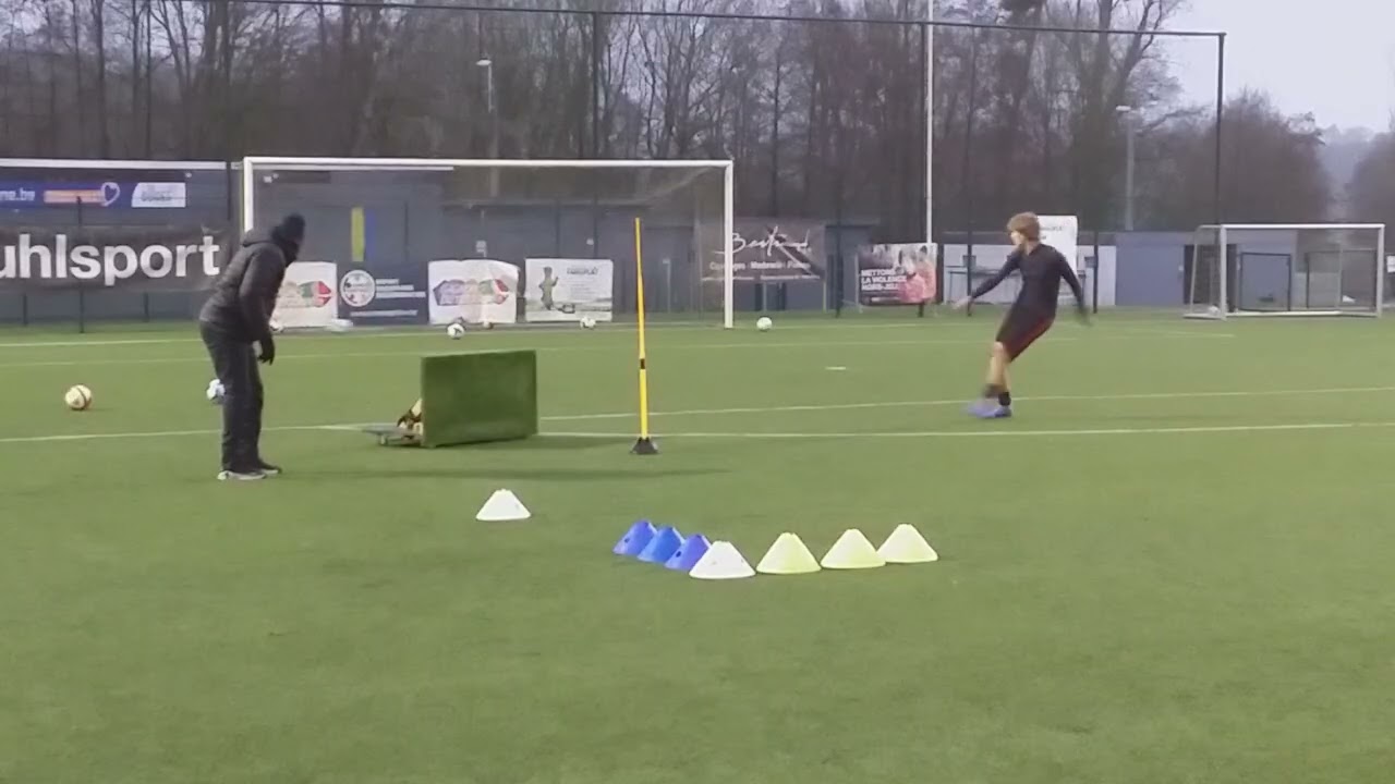 ROBIN MENDRIK U19 FC GENAPPE SEANCE SPECIFIQUE DE FINITIONS 2 A LA D.F.A 