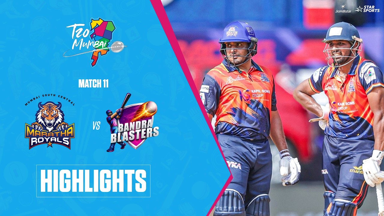 #MSCMarathaRoyals beat #BandraBlasters by 25 runs | Highlights | #T20MumbaiLeague