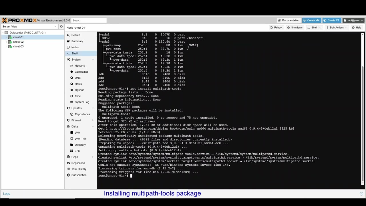 Dell PowerStore and Proxmox Integration - Multipath and LVM configuration