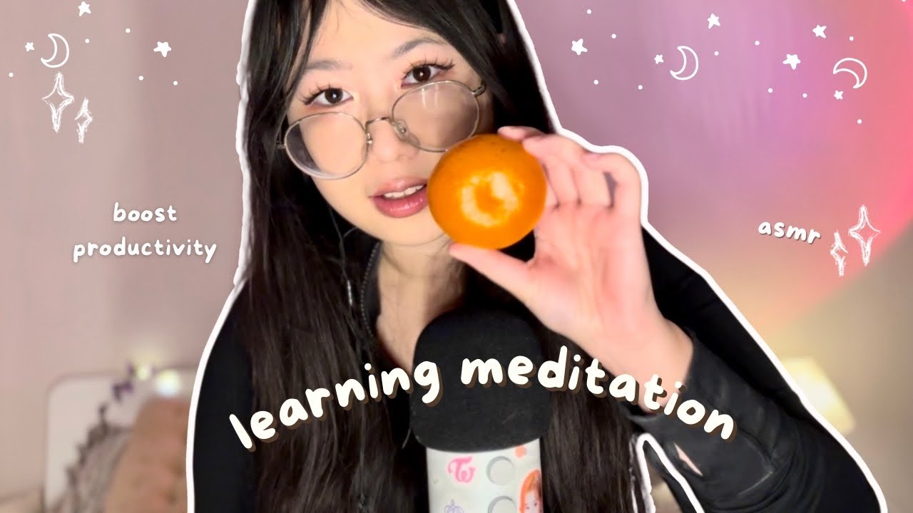 ASMR Meditation to prime your brain for effective learning (rain, focus exercises, breathing)💧📝
