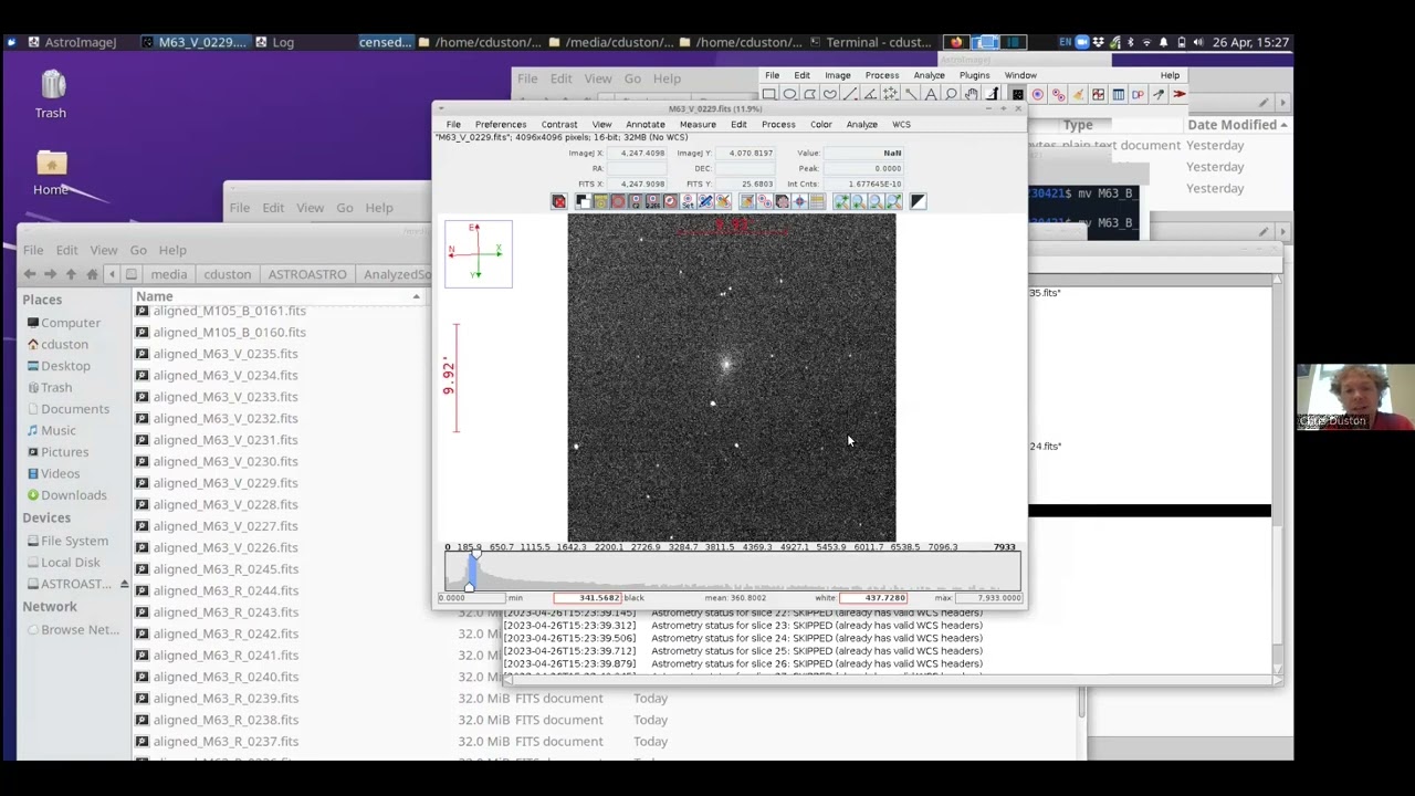 Introduction to Simple Color Astrophotography with AstroImageJ and GIMP