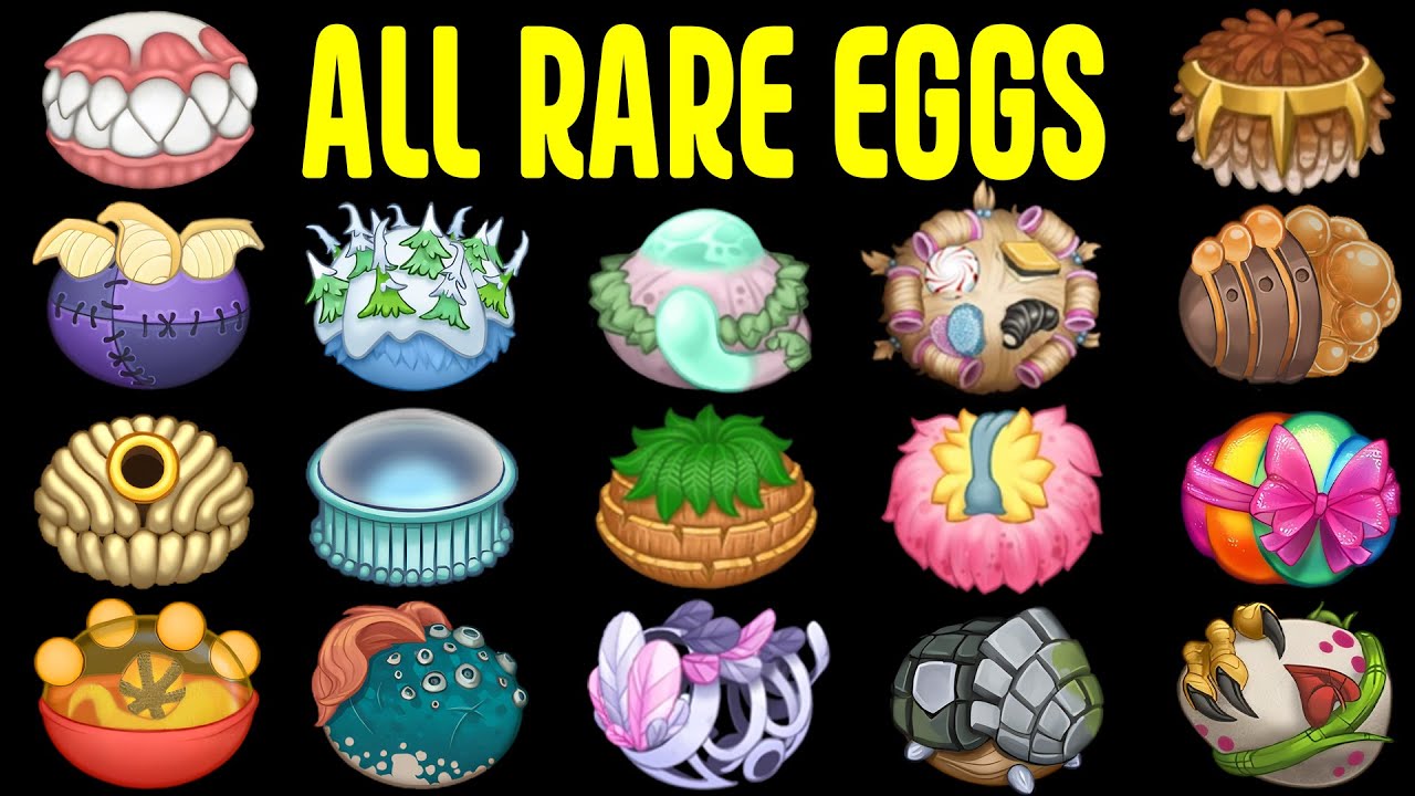All Rare Monsters Eggs (My Singing Monsters)