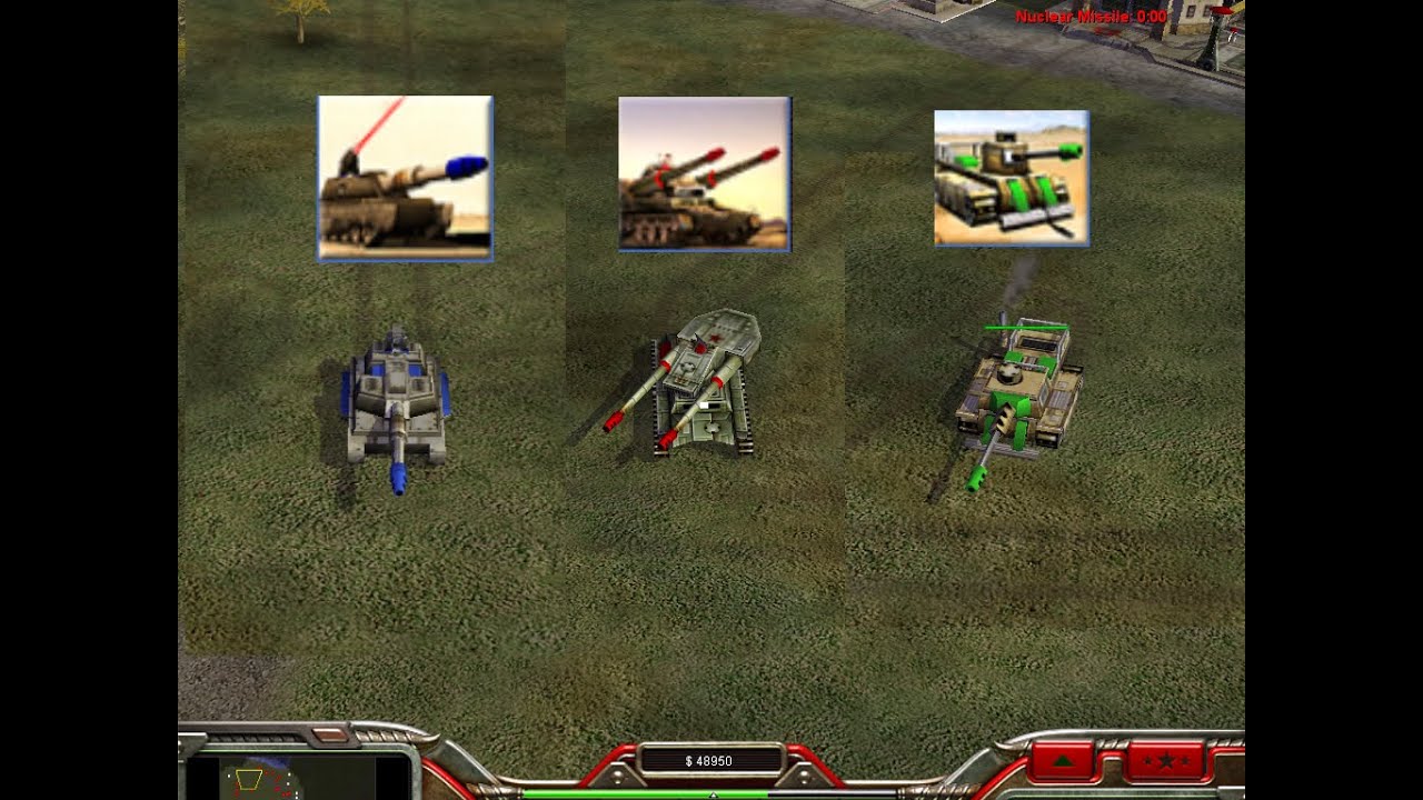 Paladin vs Overlord vs Maurader (Command and Conquer Generels Shockwave)