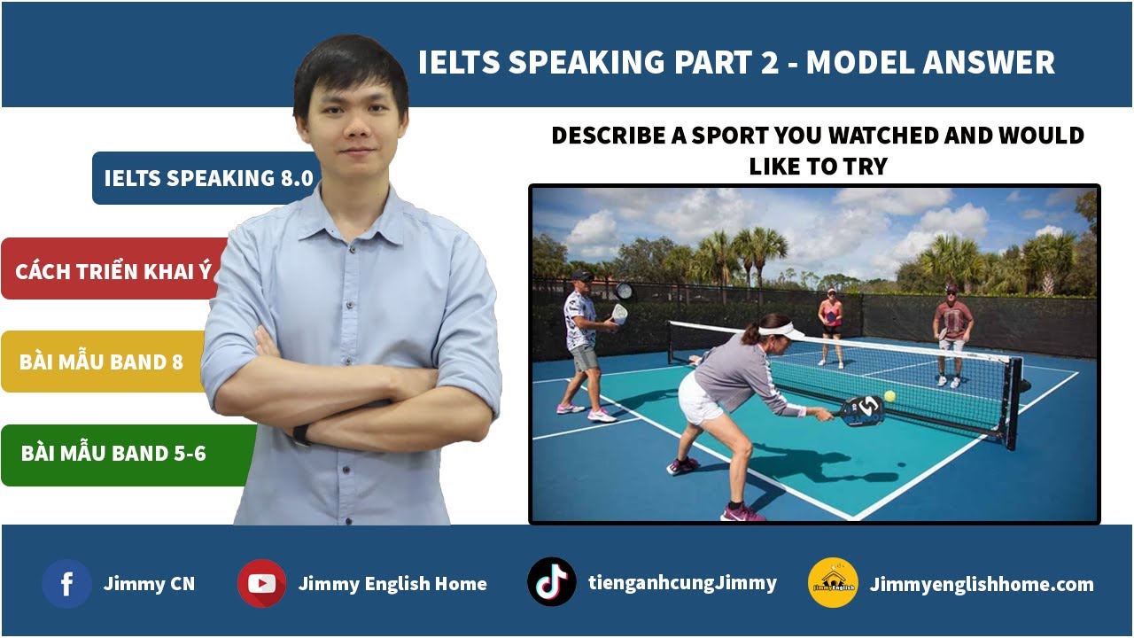 IELTS SPEAKING PART 2 SAMPLES Describe a sport you watched and would like to try