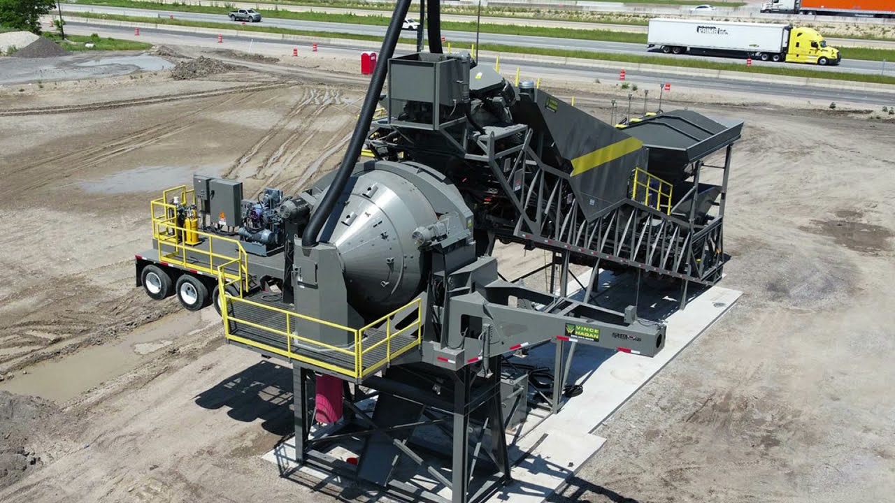 SHT Mobile Batch Plant with Smart Tilt Mixer