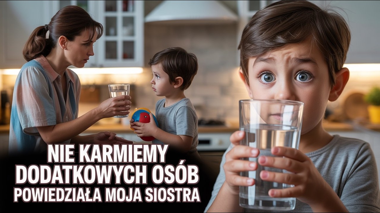„Nie karmimy dodatkowych osób” — powiedziała moja siostra i podsunęła mojemu synowi szklankę wody