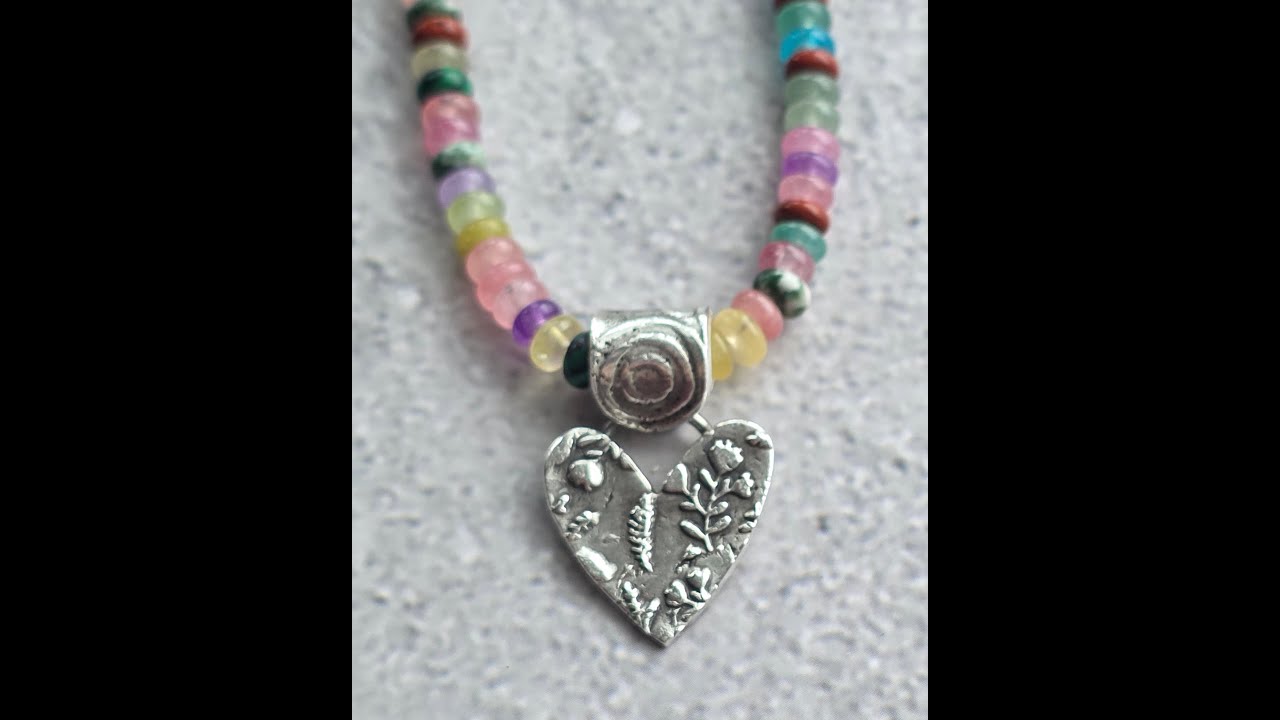 Making necklace bails with silver clay- the easy way!! Jewelry tutorial
