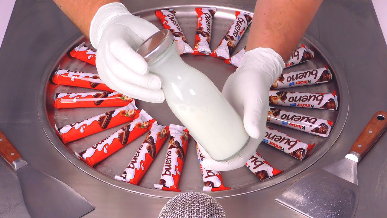 Kinder BUENO - Ice Cream Rolls | ASMR