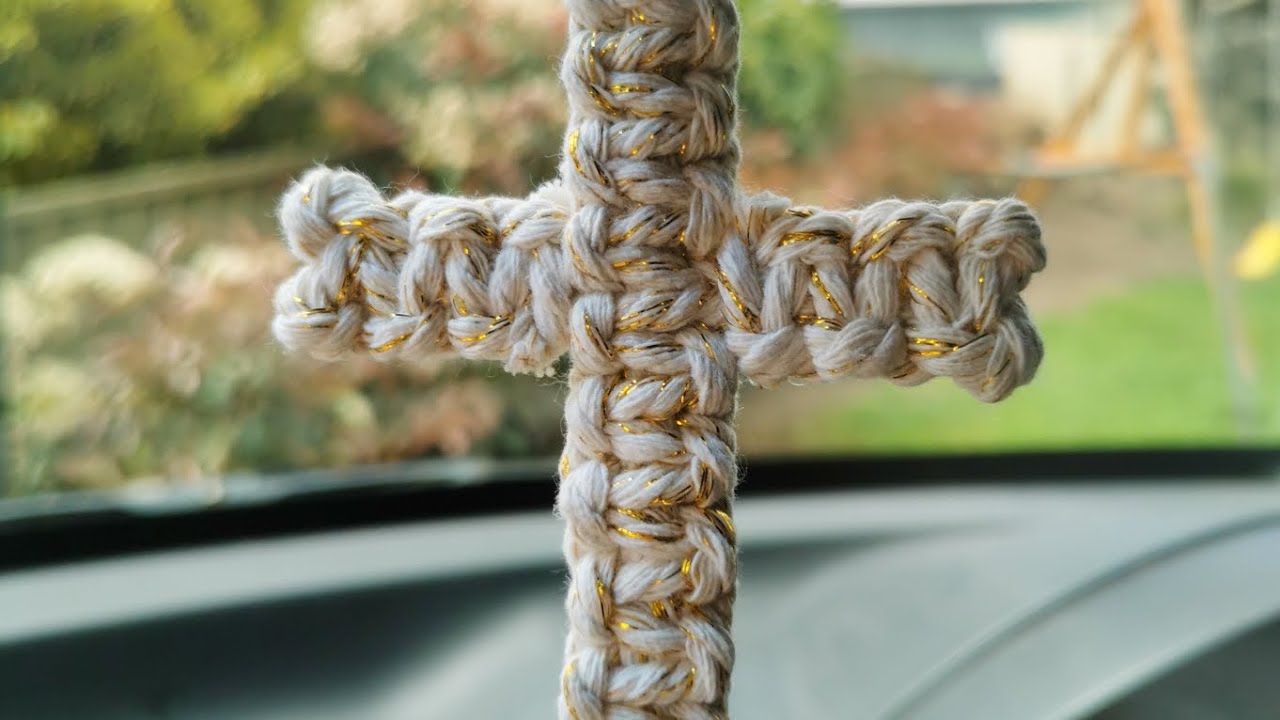 Macrame cross tutorial. Cross craft pattern