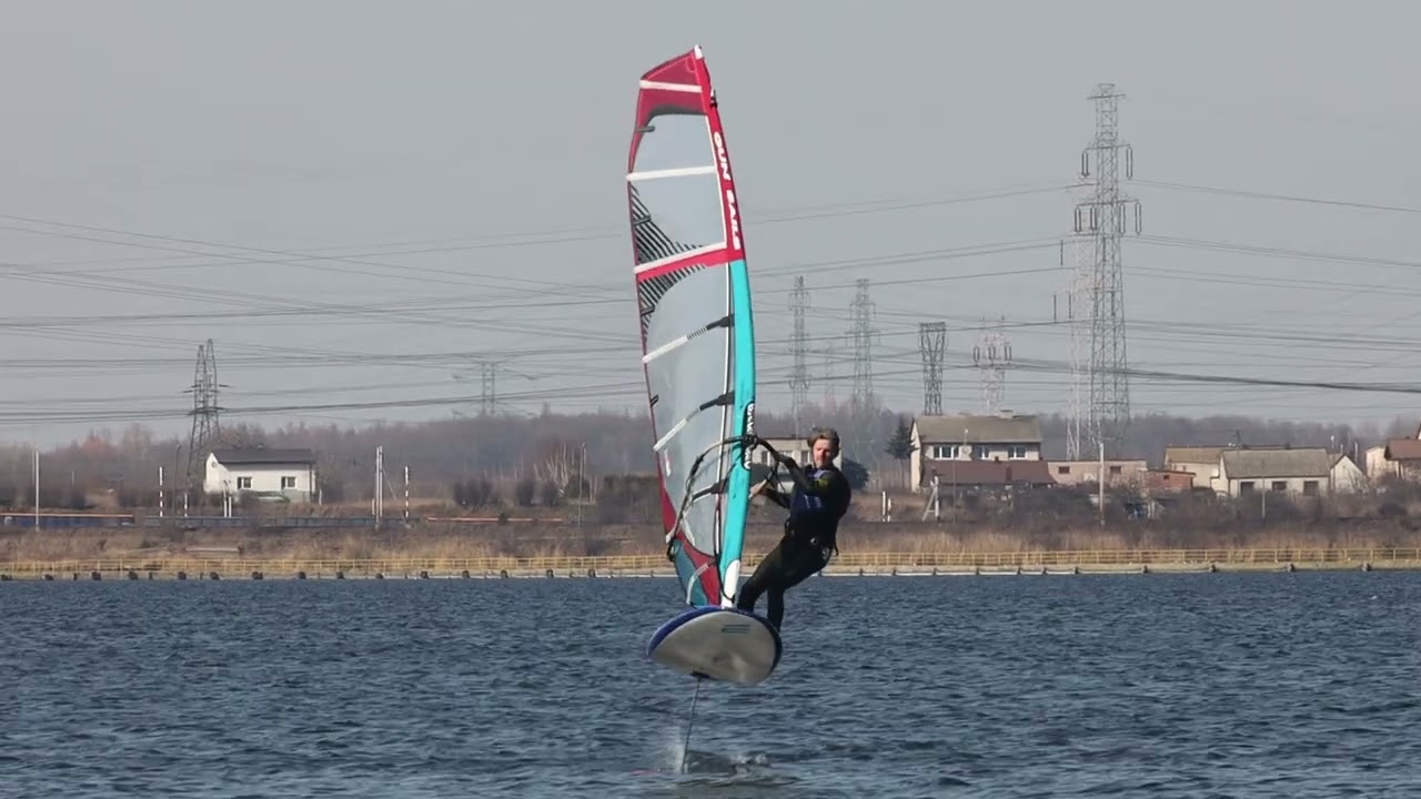 Windsurfing 19 03 2022   Jezioro Gosławskie , Poland