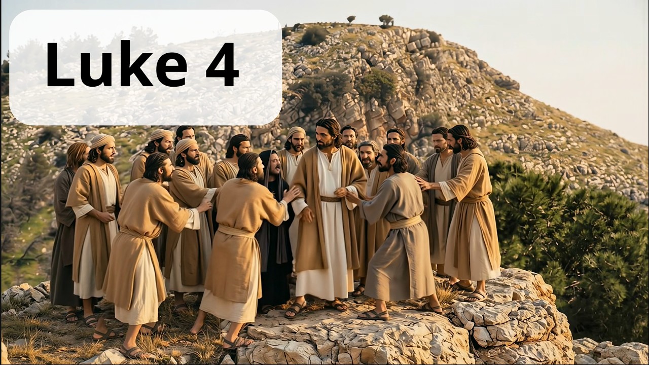 Luke 4 -- Jesus tempted by the devil; begins his ministry; rejected in Nazareth; heals in Capernaum