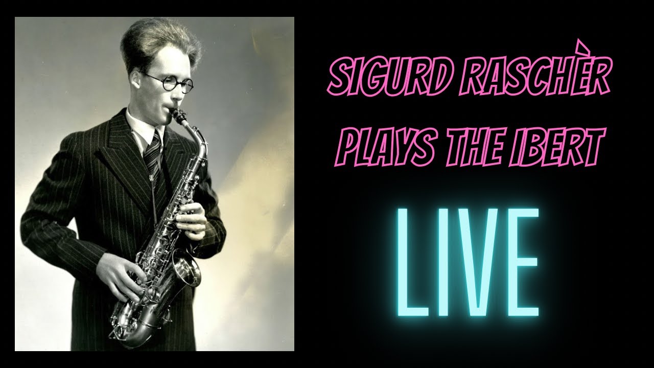 Sigurd Rascher Performs Ibert Concertino Da Camera Live