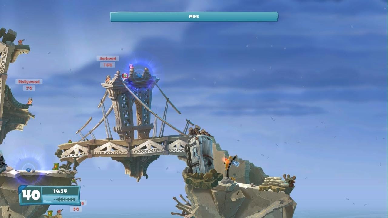 Worms W.M.D - Blockbuster Speedrun 0:12