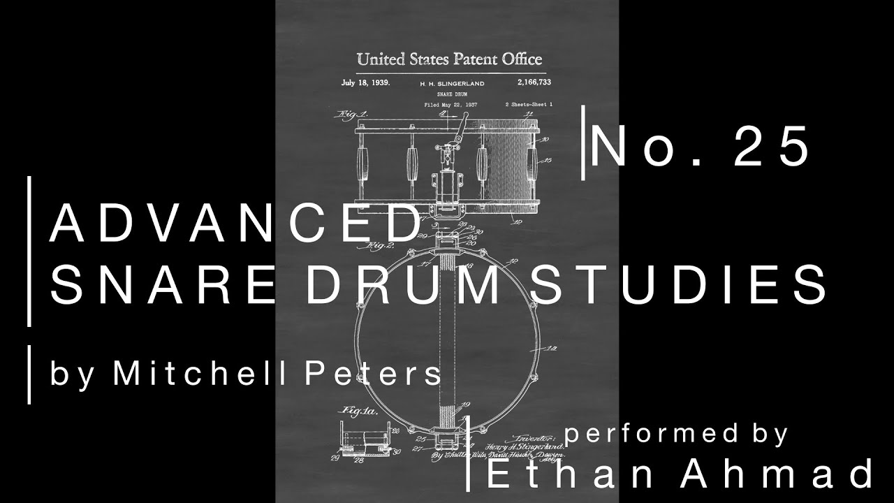 Etude 25 from Advanced Snare Drum Studies by Mitchell Peters