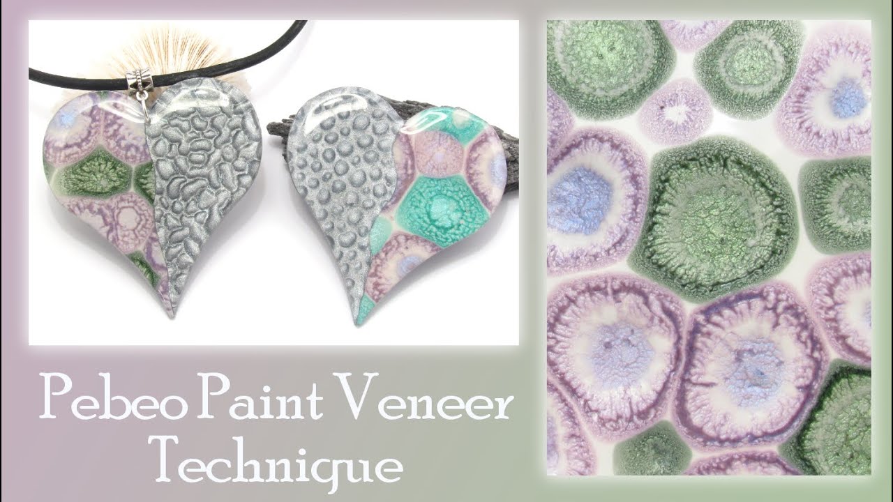 Pebeo Paint & Liquid Polymer Clay can Mix Together? A Cool New Polymer Clay Technique