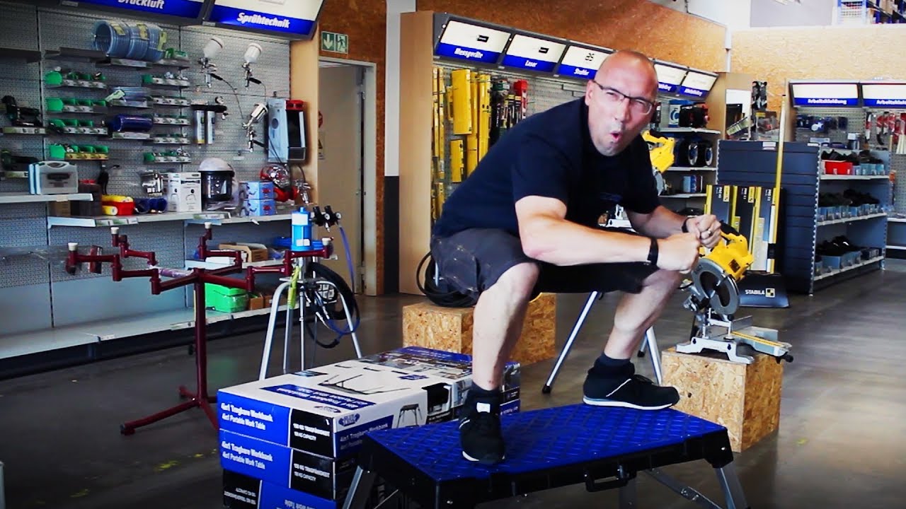 So funktioniert die Tragbare 4 in 1 Werkbank!