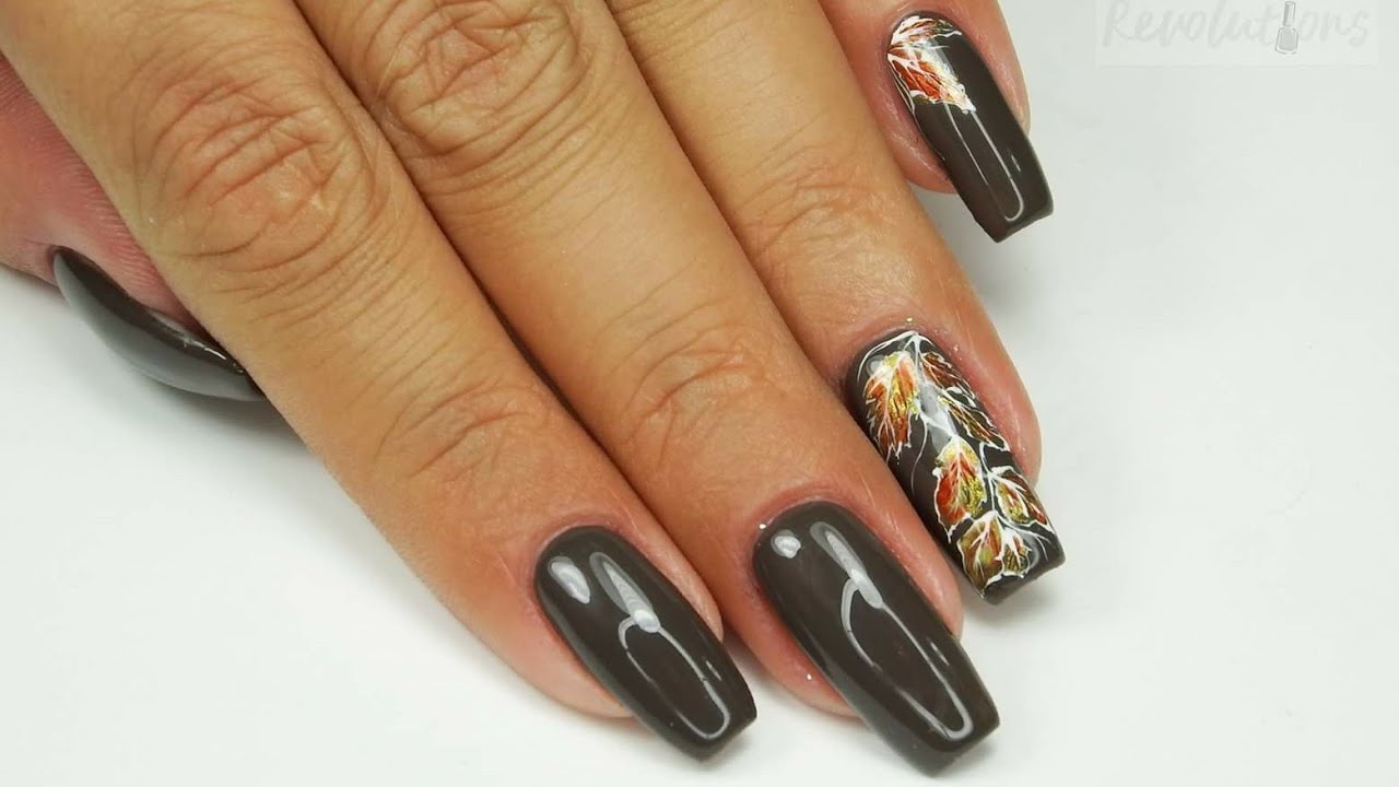 Autumn nails / GELAQ 292 & PAINTS