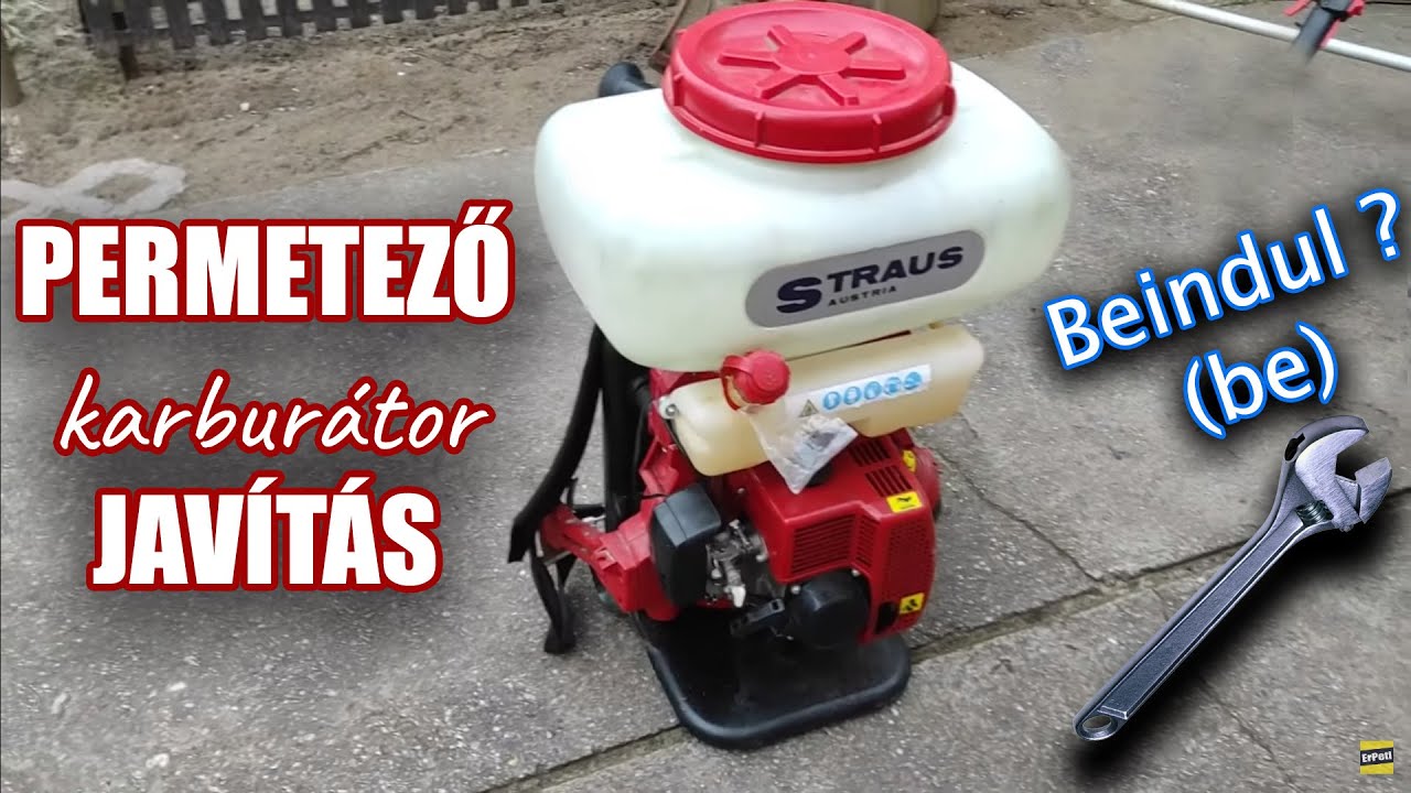 Straus benzines permetező javítása