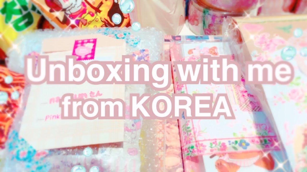 [Unboxing]韓国🇰🇷から✨from pinkhole🌸さん│開封動画│ASMR
