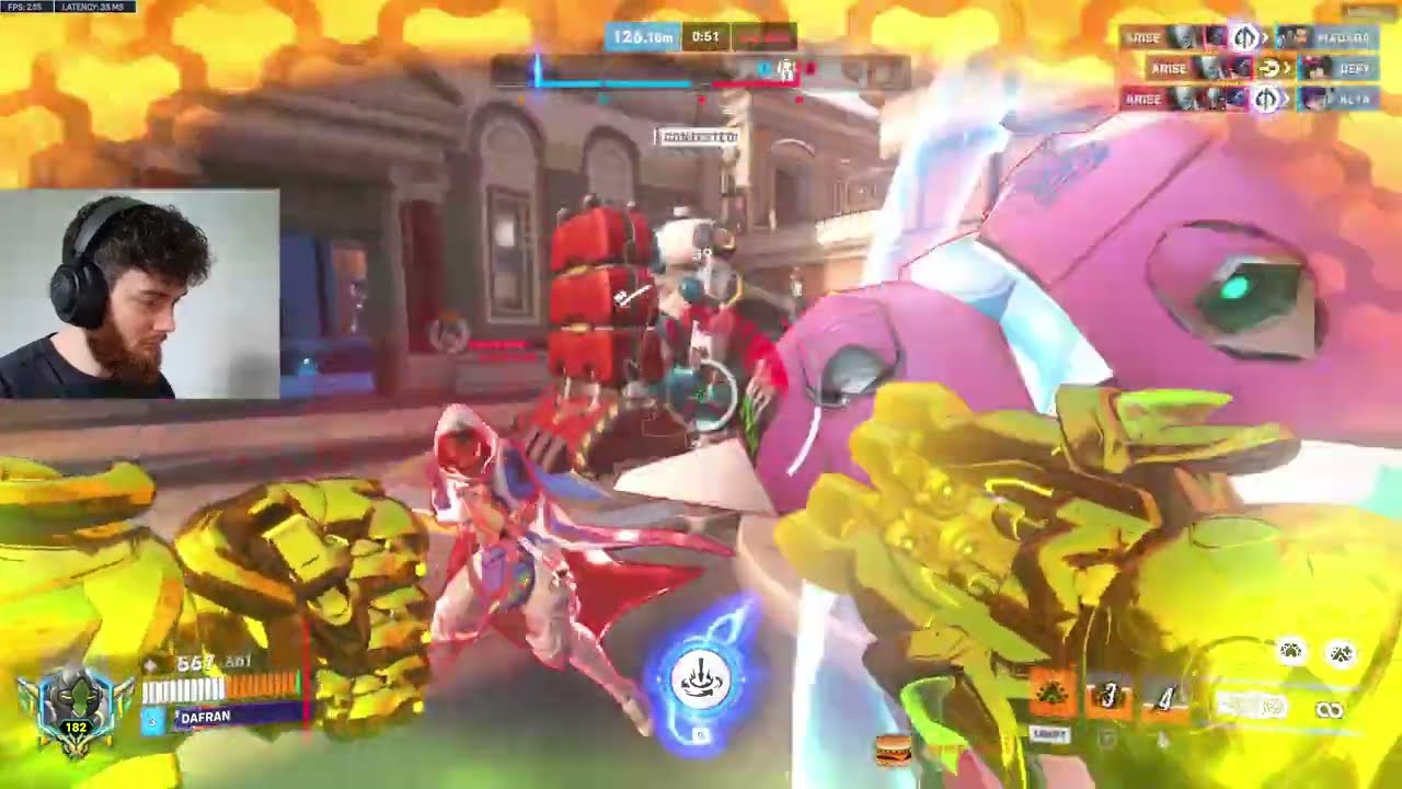 DAFRAN PRO ORISA OVERWATCH 2 GAMEPLAY SEASON 16 TOP 500