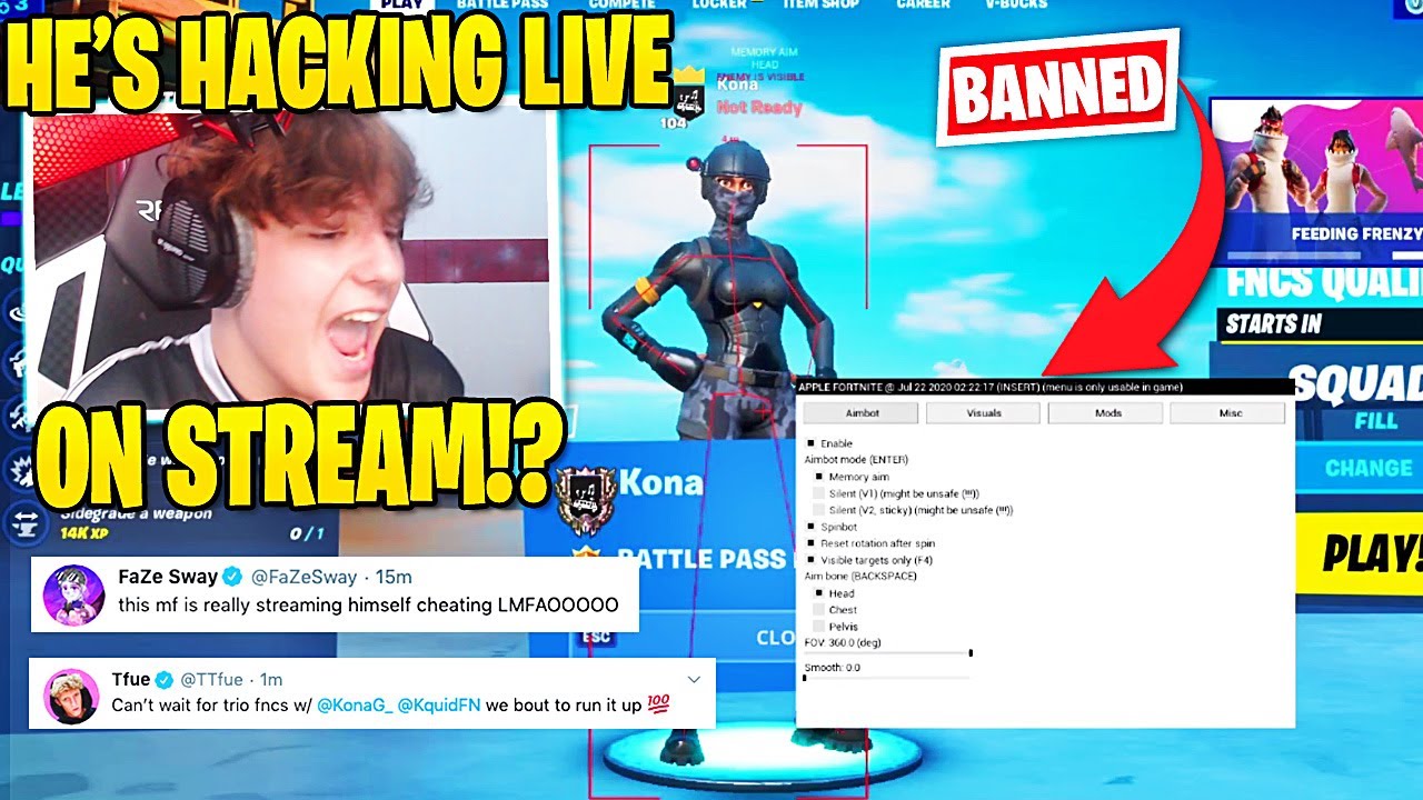 Clix & Ronaldo Interview HACKER After He Got EXPOSED For Aimbotting In FNCS By Pros & BANNED