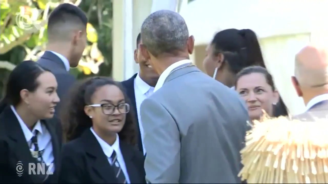 Powerful pōwhiri for Barack Obama