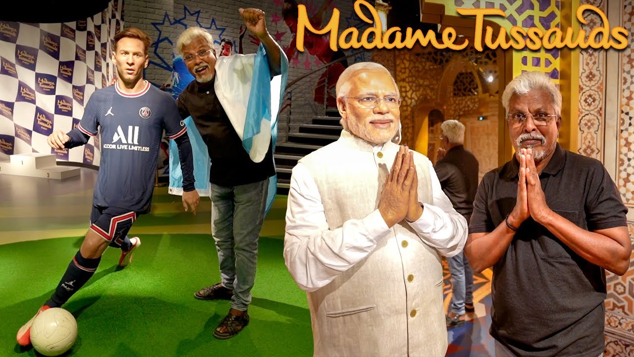 When Daddy Ji met Modi Ji 😂🙊| Marana Fun💯 at Madame Tussauds, Dubai 🔥