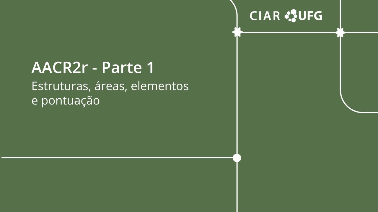 Biblioteconomia - AACR2r : Parte 1: estrutura, áreas, elementos e pontuação