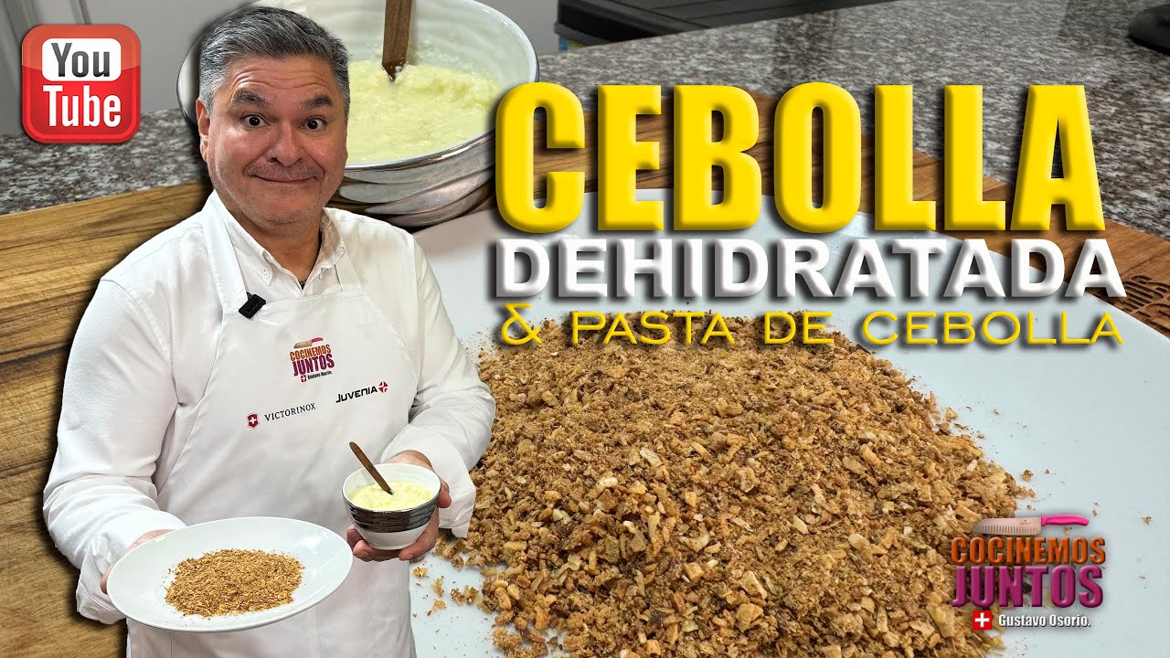 Como hacer CEBOLLA DESHIDRATADA & pasta de cebolla ✅💯
