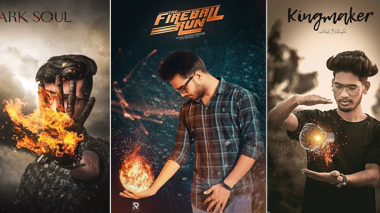 PIcsArt FireBall Manipulation Editing || Fire on Hand Manipulation editing in PicsArt