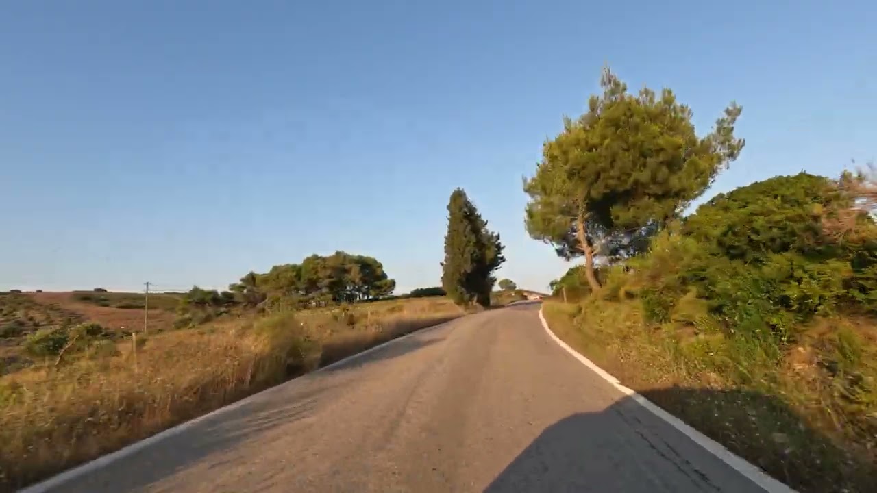 Driving on the tiny roads of Zakynthos, Greece