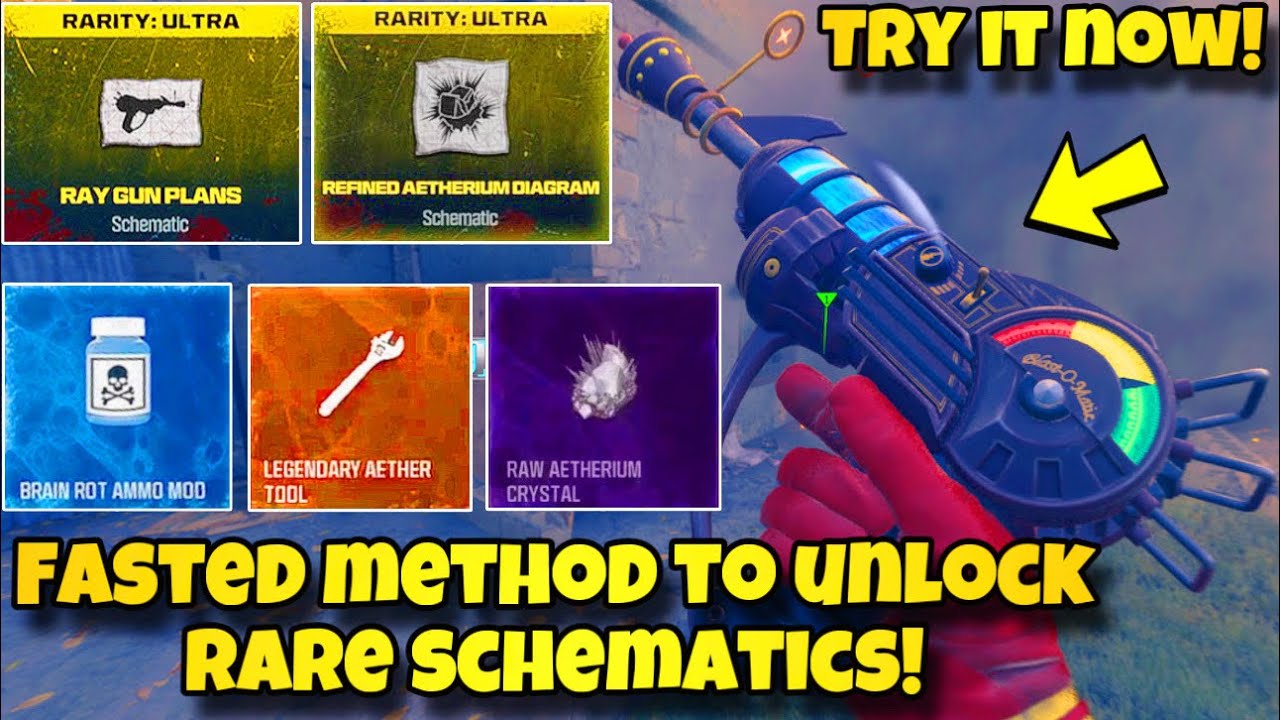 FASTEST Farming Guide To Get RAYGUN & RARE Schematics In MW3 Zombies! (Solo Tier 3 Guide)
