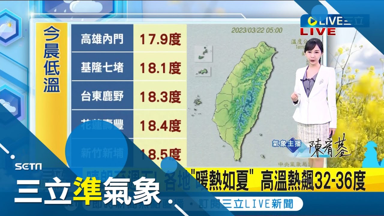有夏天的味道了! 西部晴朗.東部多雲時晴偶雨小心降雨  東南部防高溫! 氣流