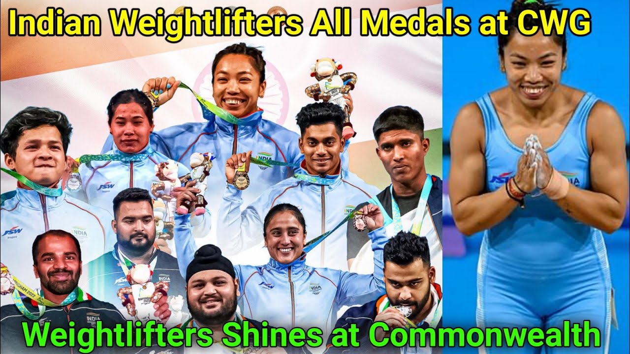 Indian Weightlifters Shines at Commonwealth games|Birmingham 22|India medal|Mirabai|Jeremy