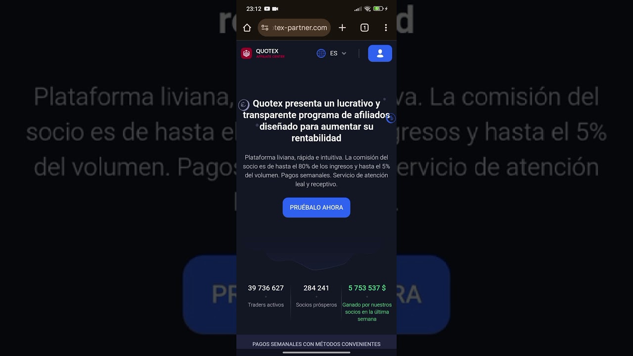COMO CREAR MI LINK DE REFERIDOS EN QUOTEX