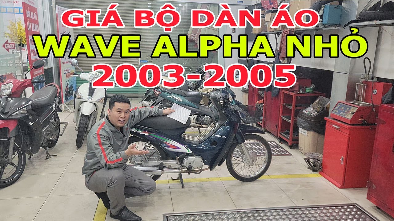 Dàn áo xe Honda - Giá bộ dàn áo Wave Alpha 2003 Wave Alpha 2004 Wave Alpha 2005 | Toàn Xe Máy