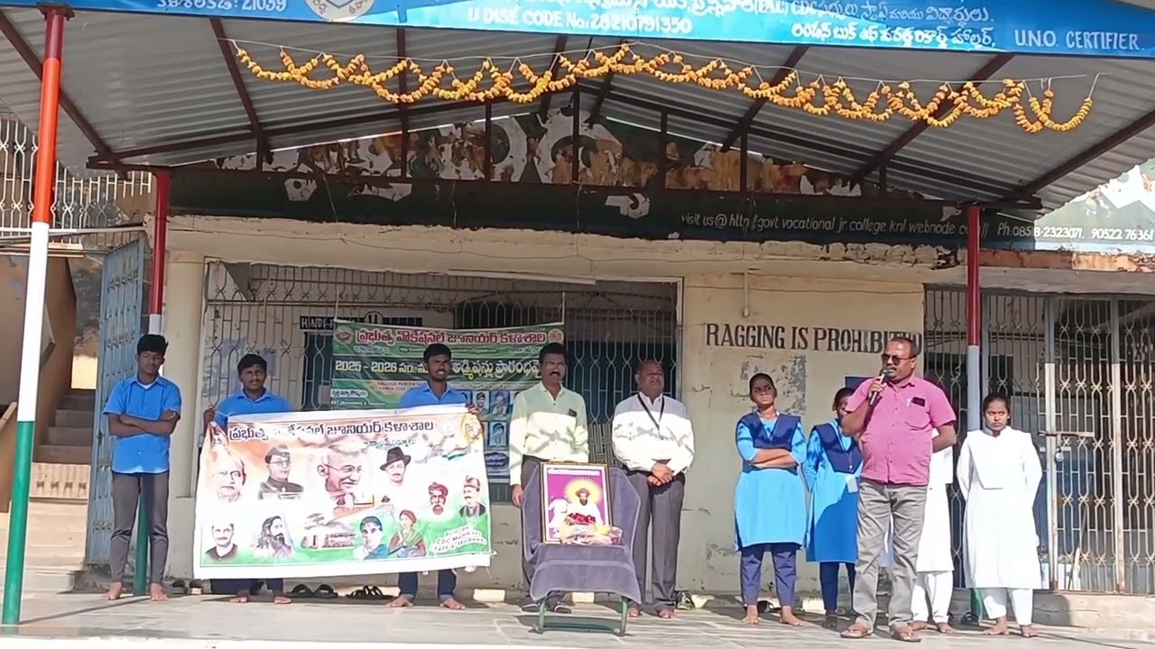 Sri Santh Sevalal Maharaj JAYANTHI / 287  in Government Vocational Junior College/    Kurnool B.Camp
