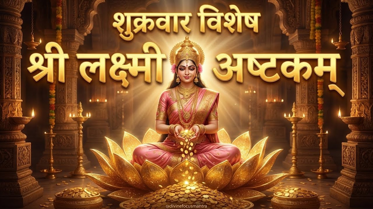 श्री लक्ष्मी अष्टकम् |Shri Lakshmi Ashtakam | Friday Special Lakshmi Stotram for Wealth & Prosperity