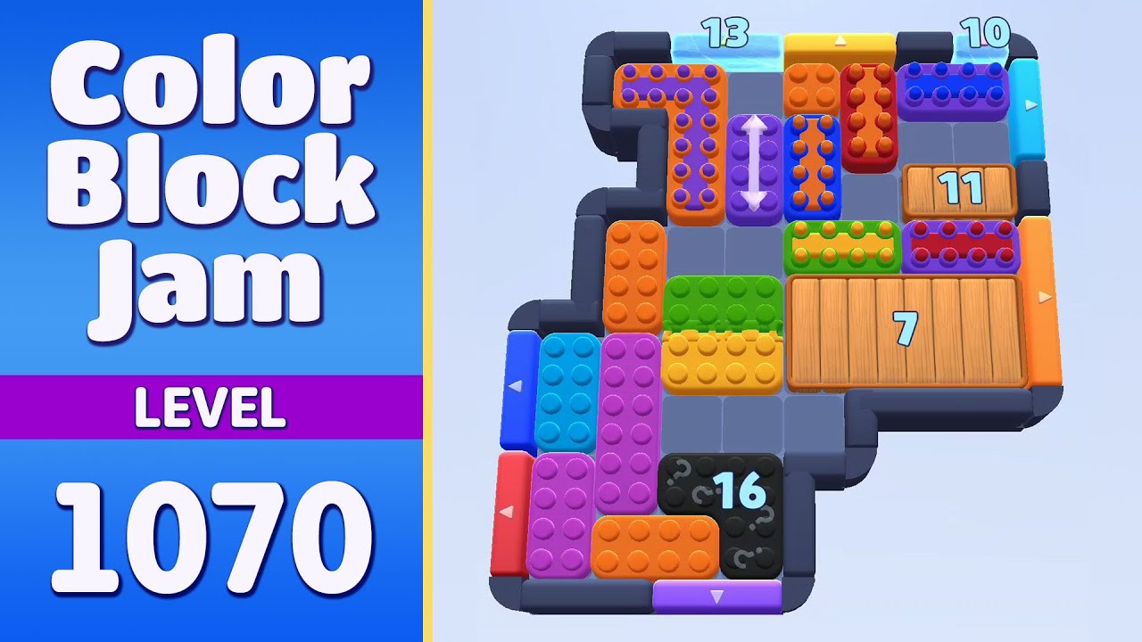 Color Block Jam Level 1070 (1071) | Every Puzzle Solved! 🎯