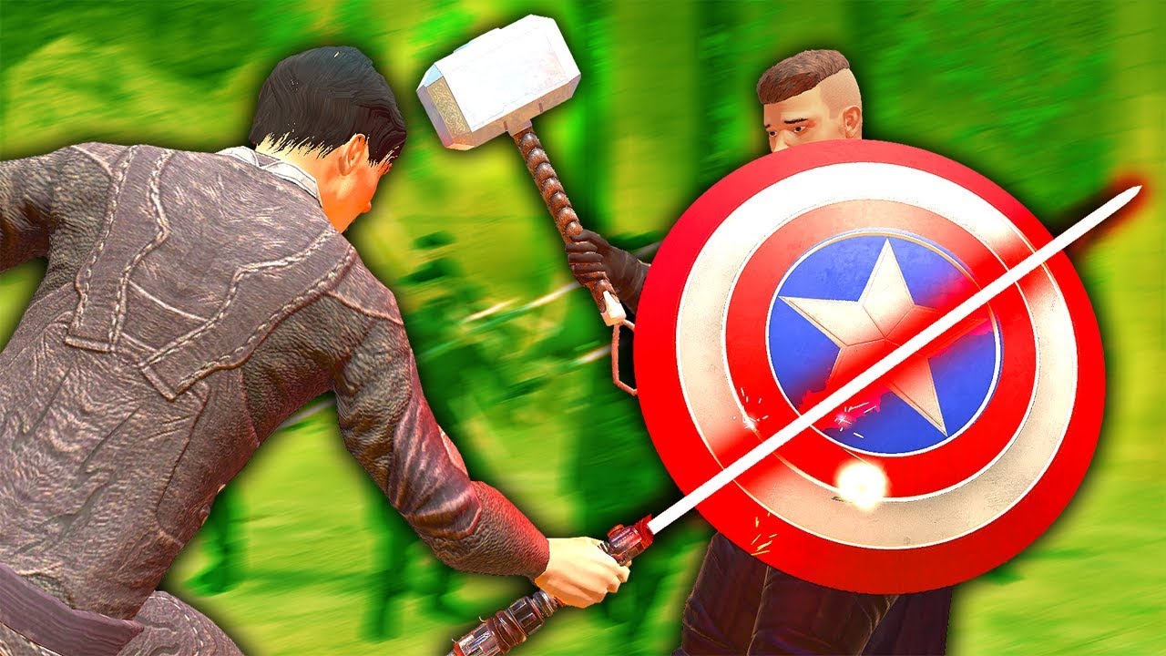 USING THOR'S HAMMER AGAINST LIGHTSABERS - Blades and Sorcery VR Mods