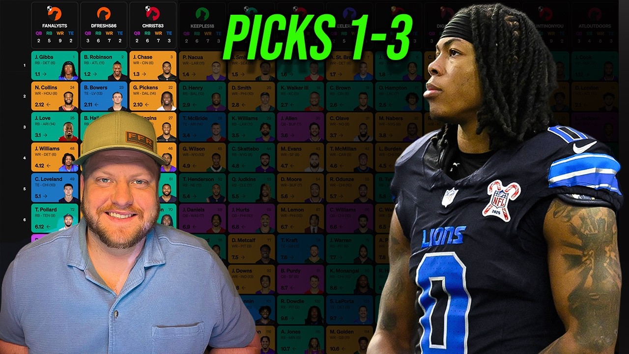 The Best 2026 Fantasy Football Draft Strategy (Picks 1, 2 & 3)