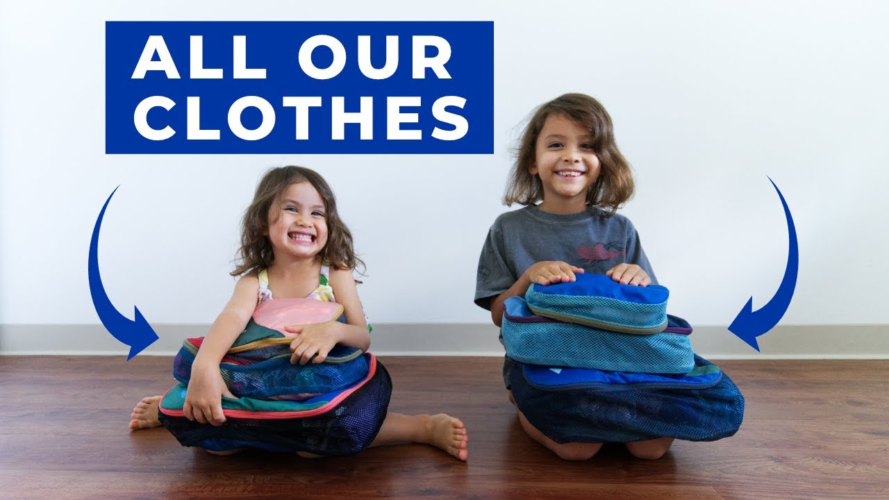MINIMALIST KIDS CAPSULE WARDROBES for Travel or Home! Decluttering Closet