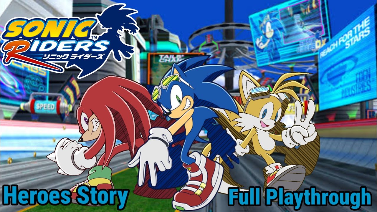 Sonic Riders (Gamecube/Dolphin Emulator Android) - Heroes Story - Full Playthrough (Japanese)