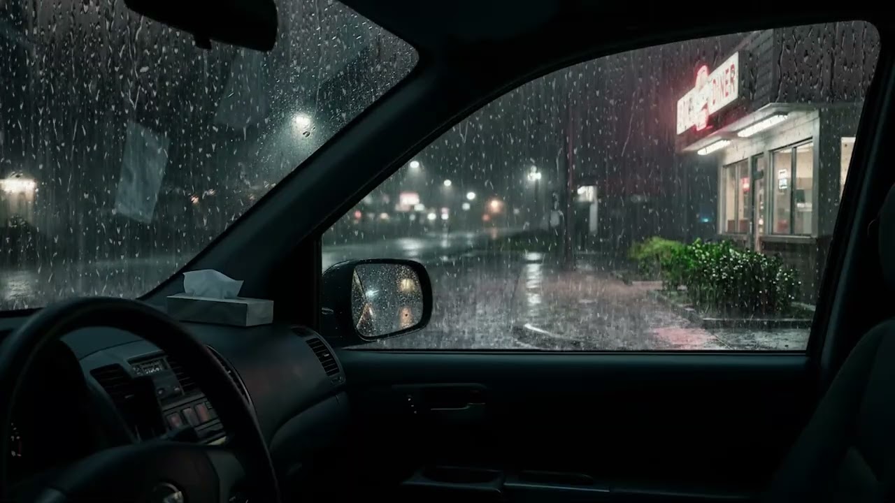 Rainy Night Inside a Car – Fall Asleep Instantly and Relax Deeply