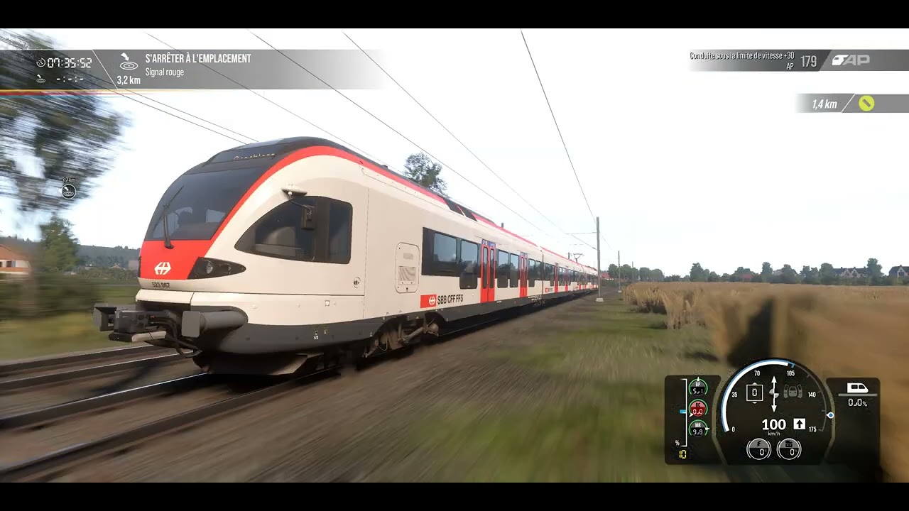 TSW2 4K - Rivet Games RABe 523 ETCS tutorial - french
