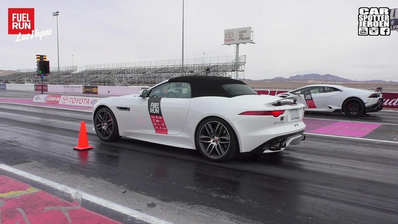 DRAGRACE | FAST Jaguar F-Type R AWD V8 vs. Lamborghini Huracan, Porsche GT3RS & Corvette C7 Stingray