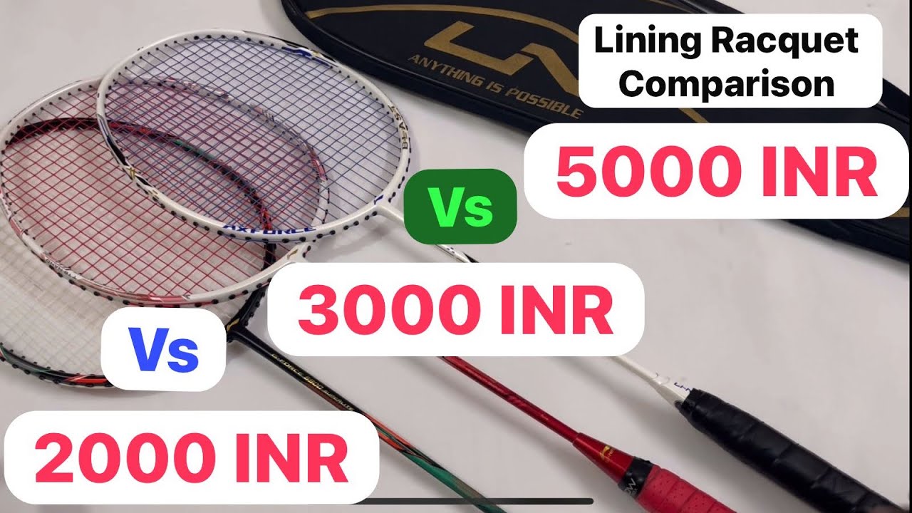 Lining racquet comparison Axforce Blast Vs Air Force G3 vs G Force 5900 superlite #badminton